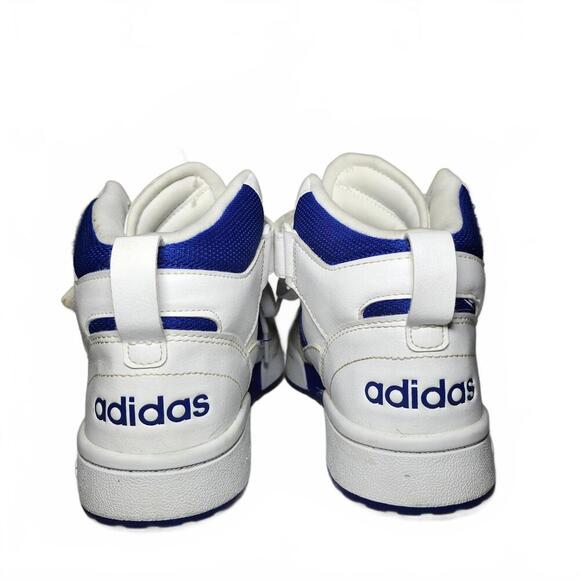 Adidas Men's Sneakers Size 7 White Blue High Top - Picture 7 of 9